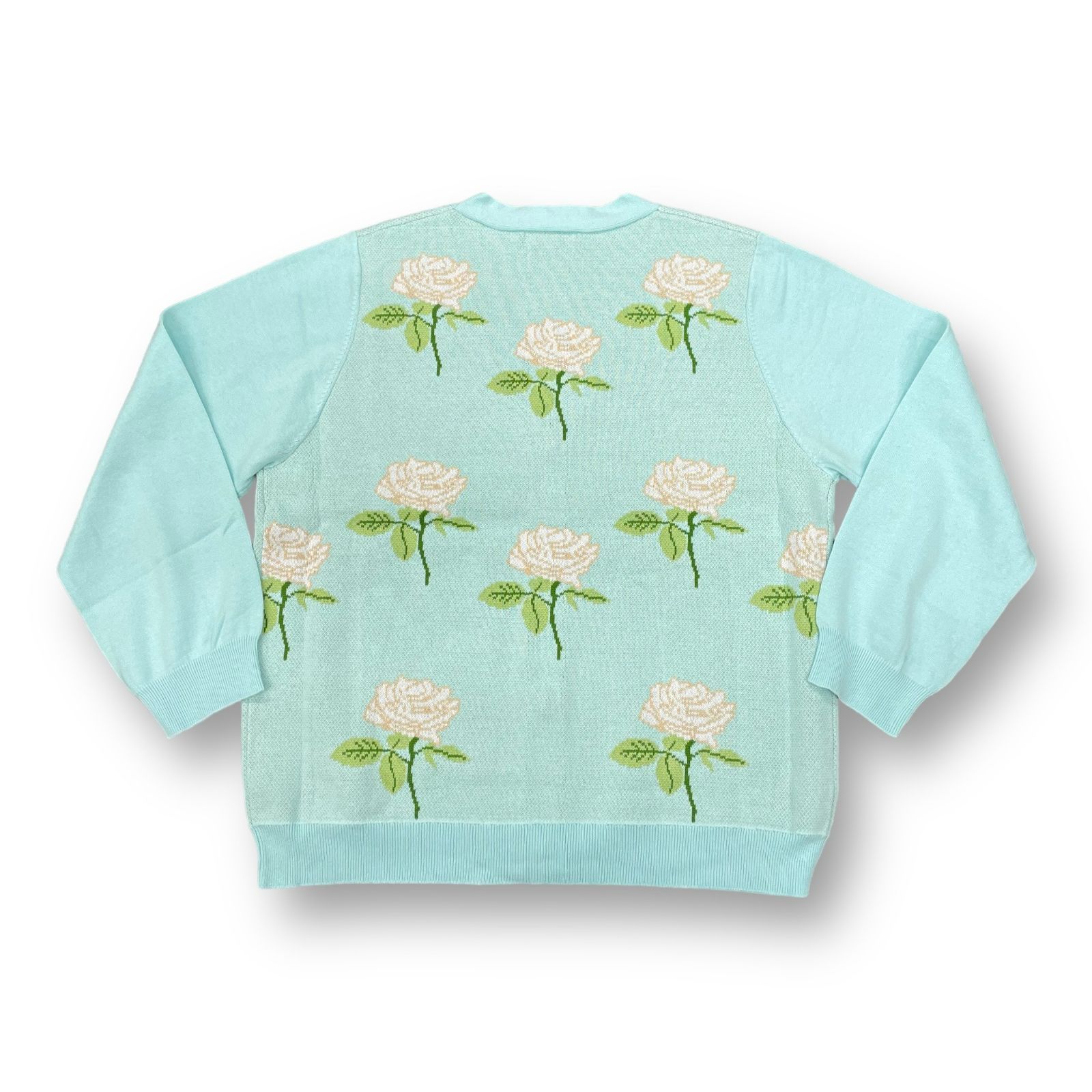 参考上代27500円 未使用 TTT_MSW 22AW Rose Jacquard Knit Cardigan 