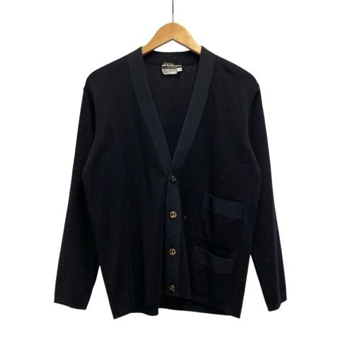 極美品✨サルヴァトーレ フェラガモ カーディガン リバーシブル 金ボタン 黒 フェラガモ カーディガン 極美品✨サルヴァトーレ フェラガモ