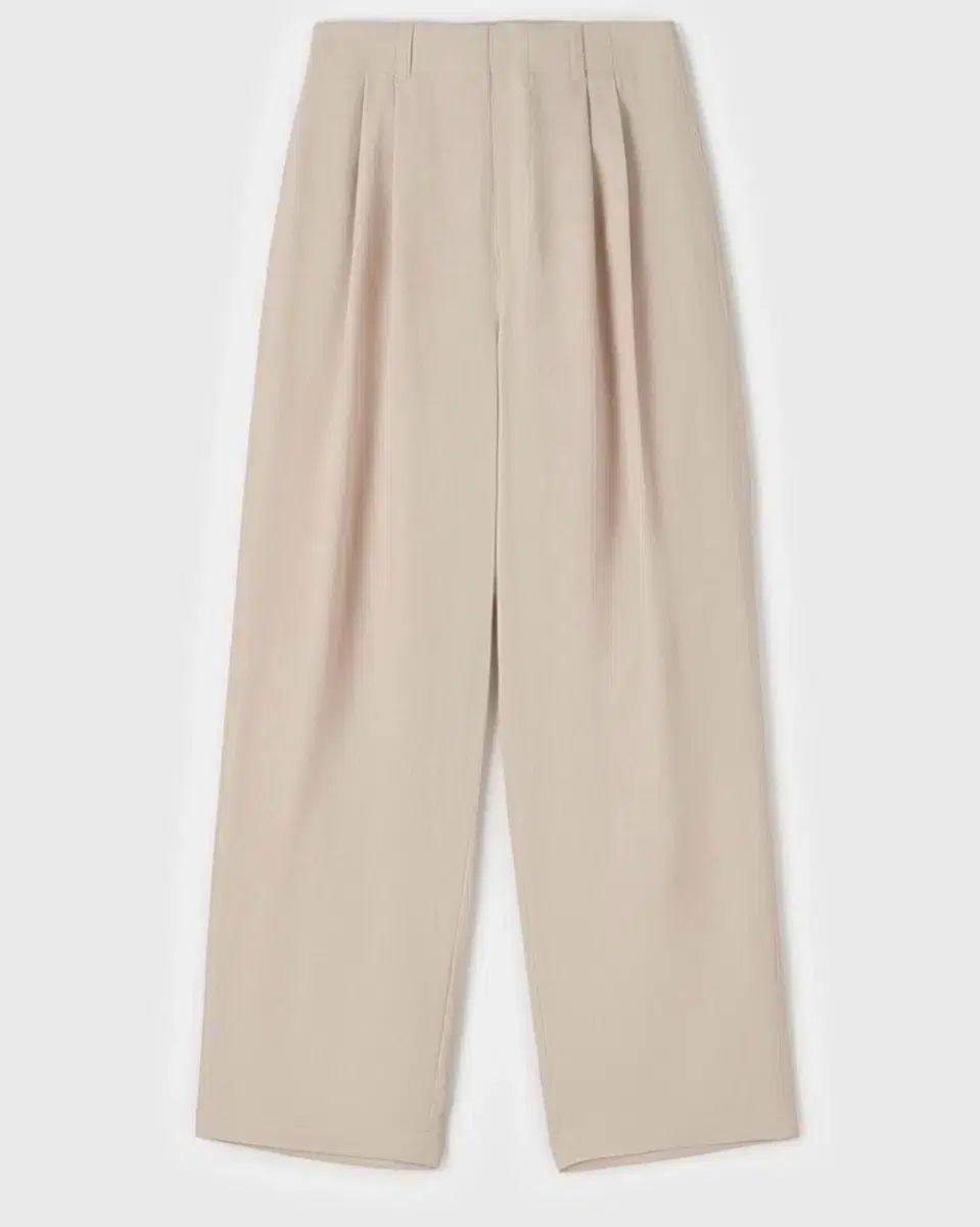 lfm ワイドツイル2タックパンツ ベージュ