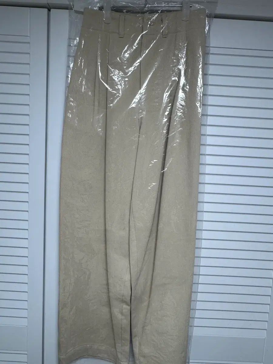  lfm ワイドツイル2タックパンツ ベージュ チノパン パンツ