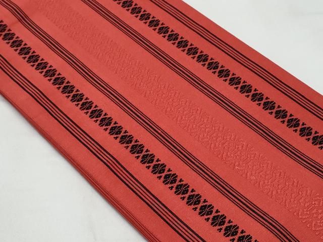 平和屋着物◎本場筑前博多織 半幅帯 献上 吉弥帯 脇山忠道作 証紙付き