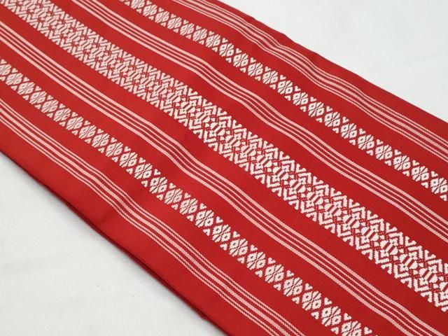 平和屋着物◎本場筑前博多織 両面 半幅帯 献上 吉弥帯 高橋絹織物謹製