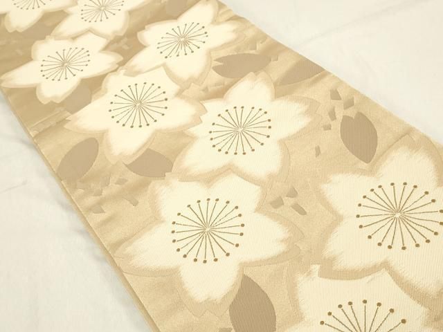 平和屋着物●六通柄袋帯　唐織　市松舞桜文　正絹　逸品　CAAY9870hy 平和屋着物◎六通柄 京袋帯 舞桜文 DABA3430qa - メルカリ