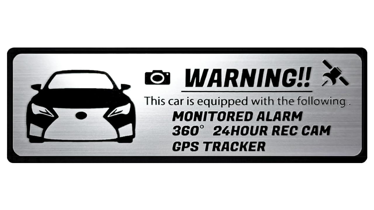  Honami Works RCF セキュリティ エンブレム 24時間監視 ドライブレコーダー GPS トラッカー ステッカー その他