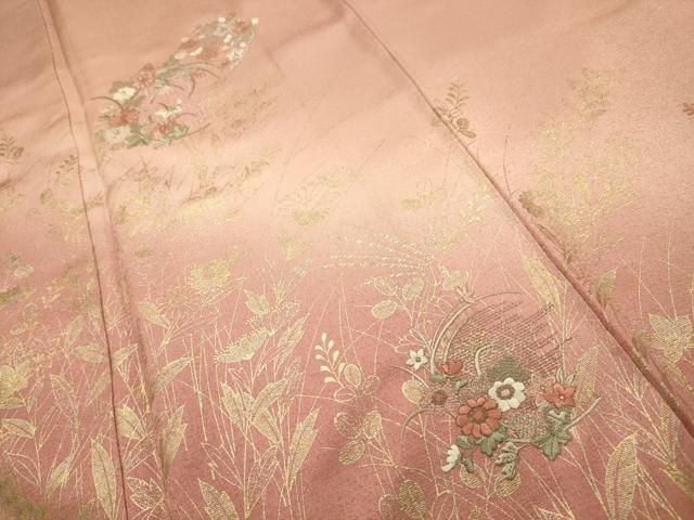 平和屋着物□訪問着 中国三大刺繍 汕頭刺繍 スワトウ刺繍 相良刺繍