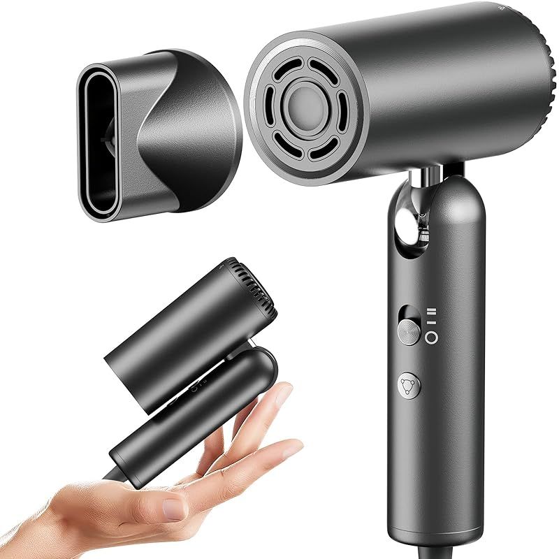 2025強化版 家電批評ベストバイ受賞 Kemolpo ドライヤー 大風量 高速ヘアドライヤー 速乾 軽量 折りたたみ 小型 業界最小サイズ ドイツ レッド?ドット賞受賞ブランド プラズマクラスター 2億高濃度 静電気抑制 4段階温度 2段階風量 温 1