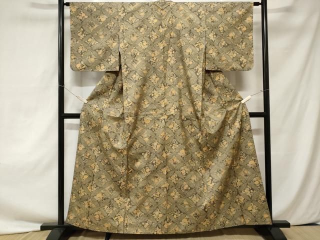 平和屋着物□本場染大島紬 七宝枝花文 正絹 逸品 CAAZ5730ev - メルカリ