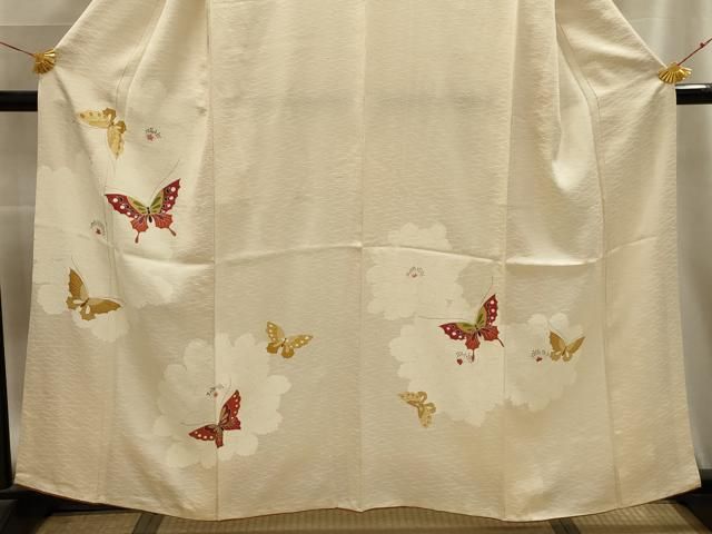 平和屋着物□訪問着 舞蝶文 金彩 正絹 逸品 AABD5571sx - メルカリ