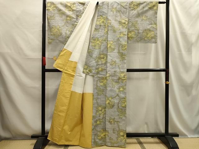 平和屋着物□上質な紬 更紗花文 正絹 逸品 AABD5582sx - メルカリ
