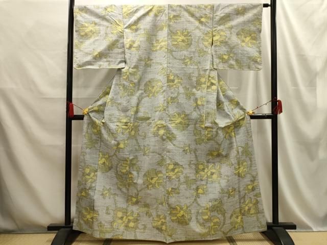 平和屋着物□上質な紬 更紗花文 正絹 逸品 AABD5582sx - メルカリ