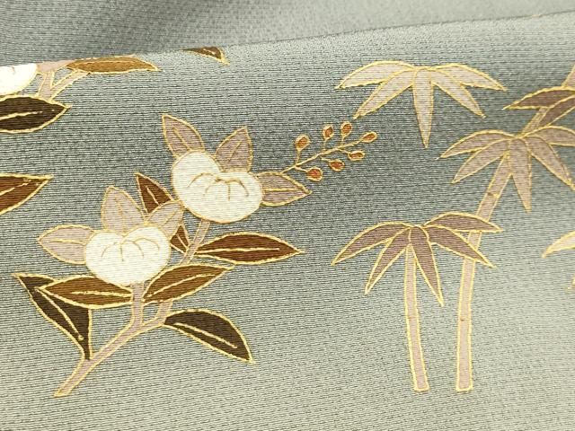 平和屋着物●訪問着　扇面花蝶文　金彩　正絹　逸品　AABG6495ph 平和屋着物▽訪問着 扇面花文 金彩 正絹 逸品 DABF3412op - メルカリ