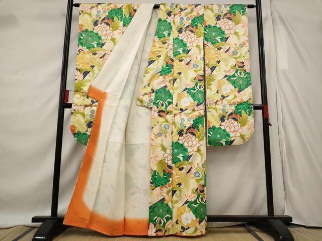 平和屋着物□豪華振袖 草花文 金彩 正絹 逸品 AABE4485st - メルカリ