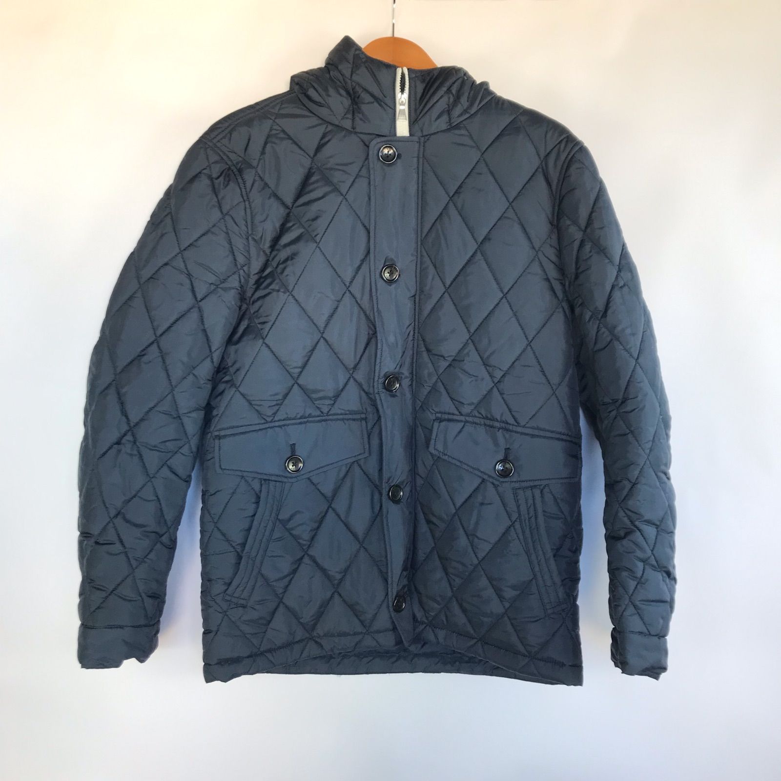 ikka キルティングジャケット メンズ L ネイビー 3072202512270084