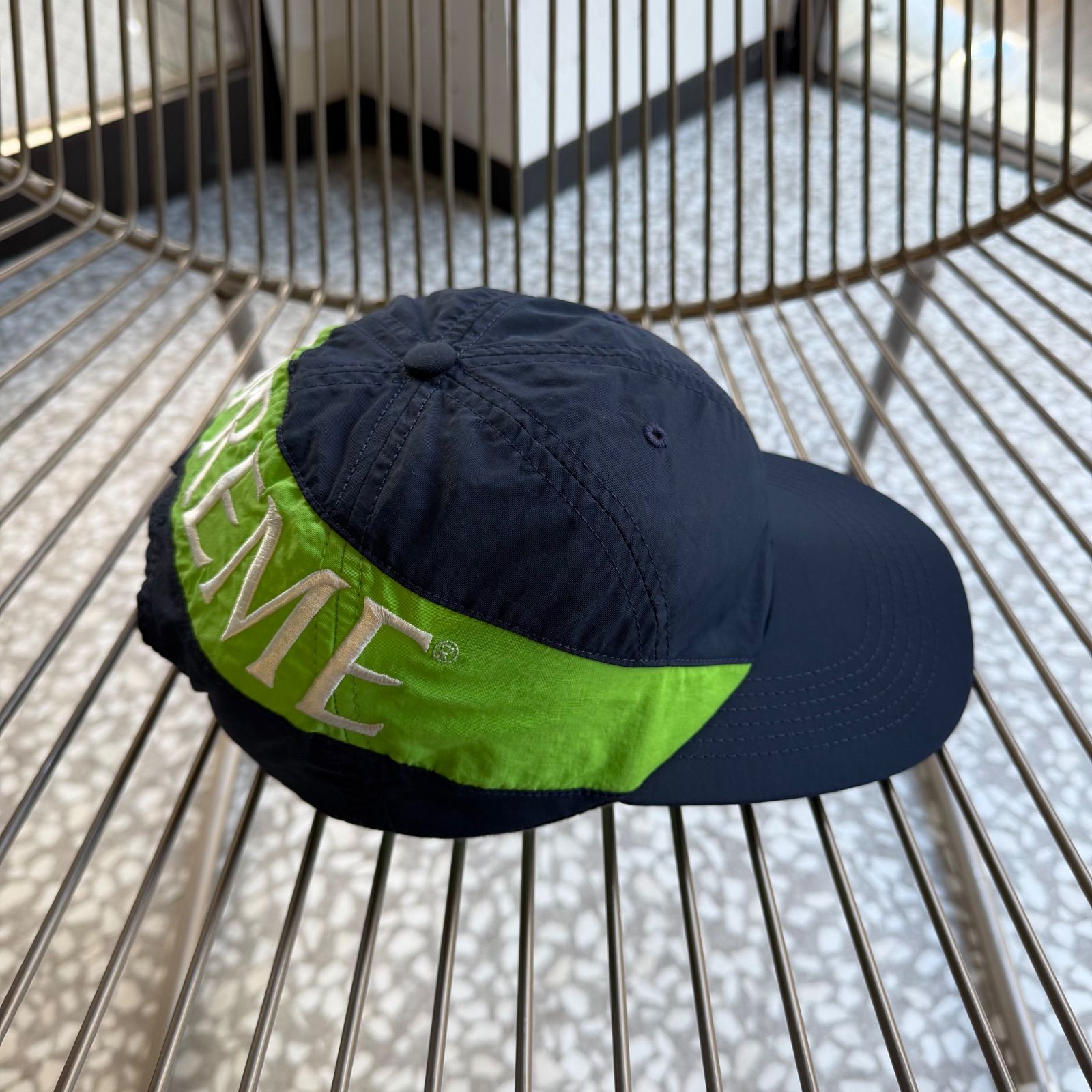 Supreme 17 ss nylon cap シュプリーム 背面ビッグロゴ キャップ 帽子 ストリート 横ノリ 春夏対応 セーター