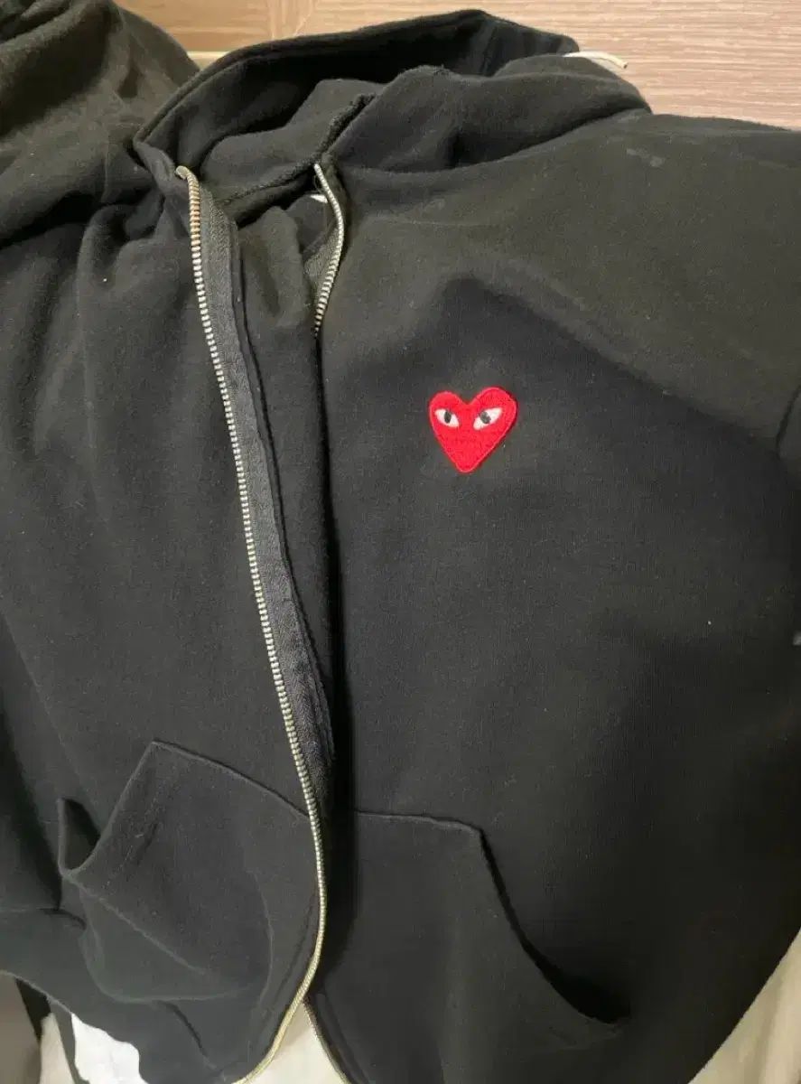 コム デ ギャルソン ブラック ジップアップ