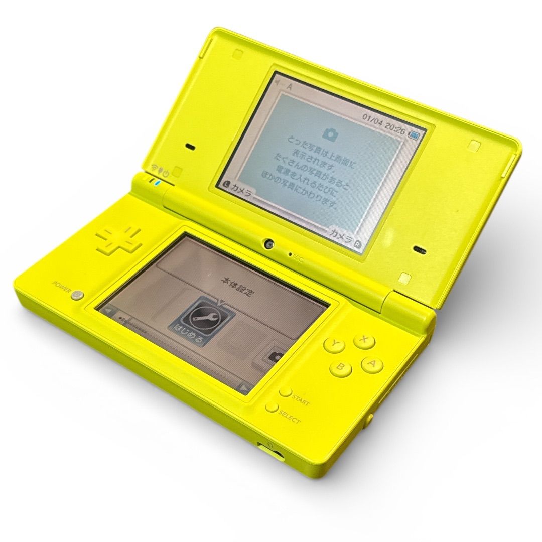 【美品】ニンテンドー　DSi ライムグリーン　本体　ゲーム機 ニンテンドーDSi ライムグリーン 本体のみ｜動作確認済・充電器なし