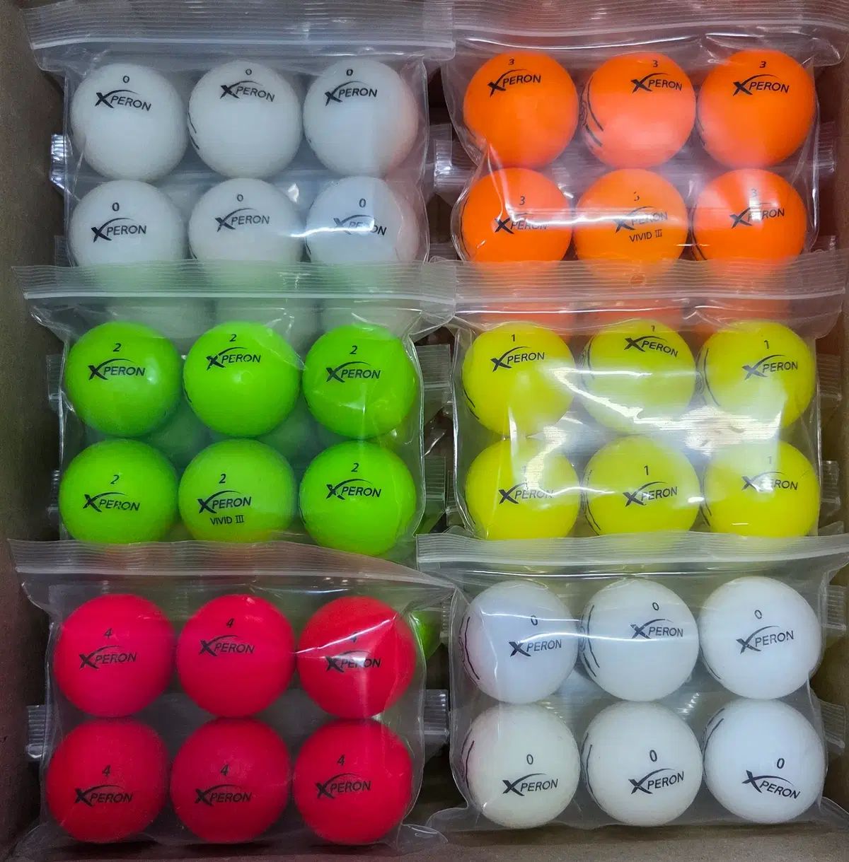 エクスフェロン A級 マット COLOR ロストボール 120球 ゴルフボール shop取引では対象外