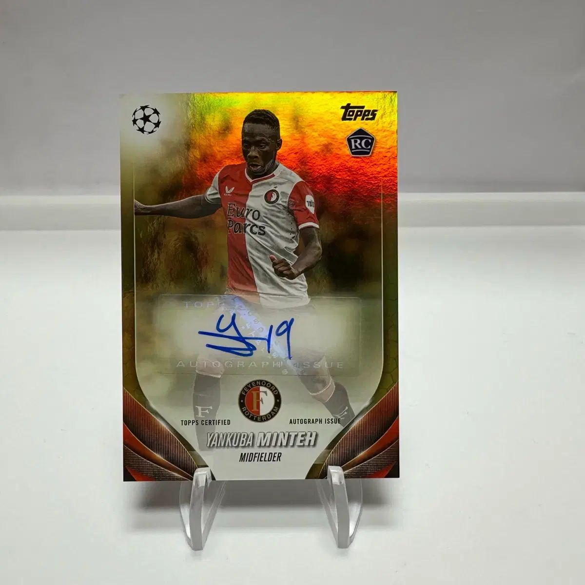 フェイエノールト 얀キーバ ミンテ ルーキー 50 GOLD オート カード A