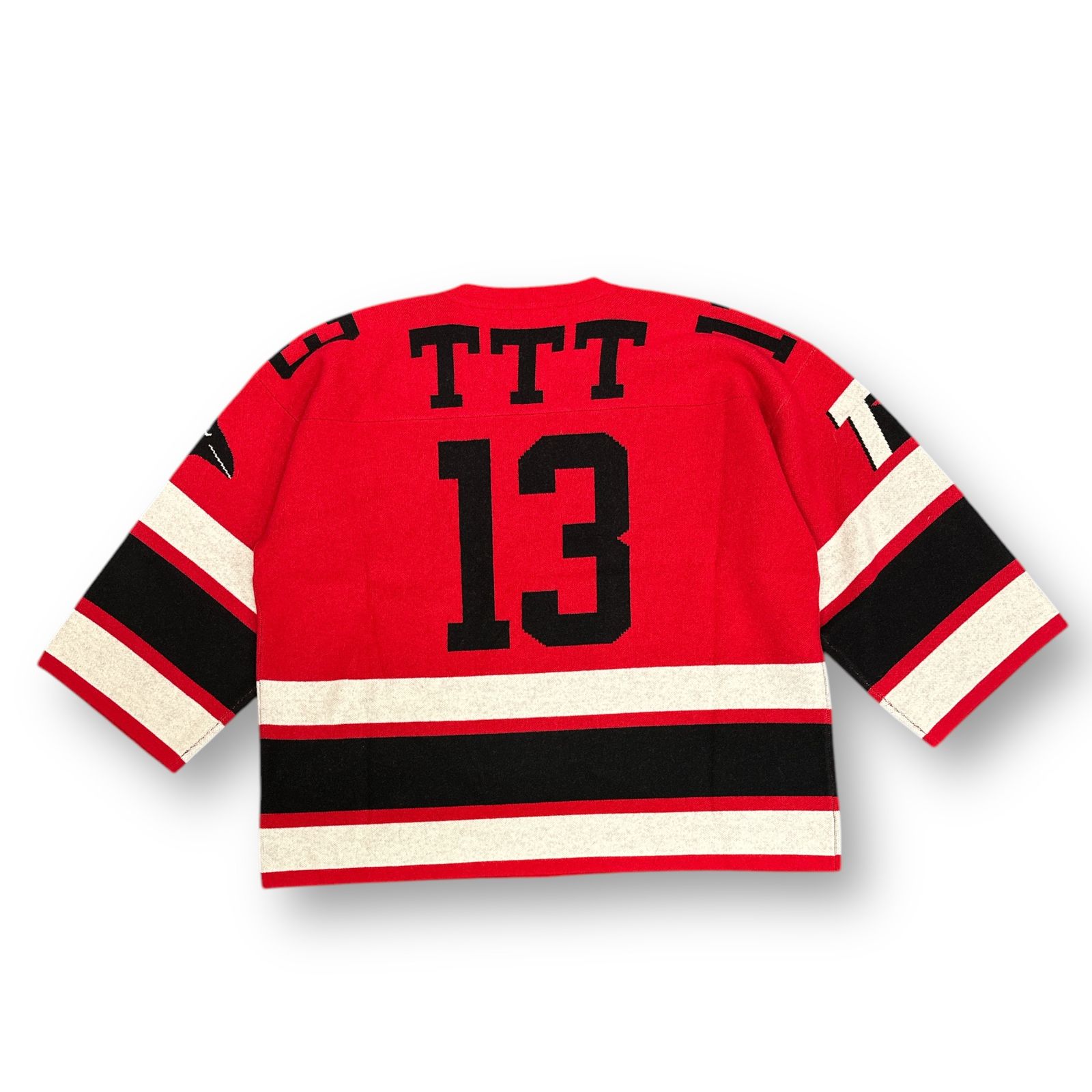 参考上代66000円 未使用 TTT_MSW 23AW Hockey knit game shirt 