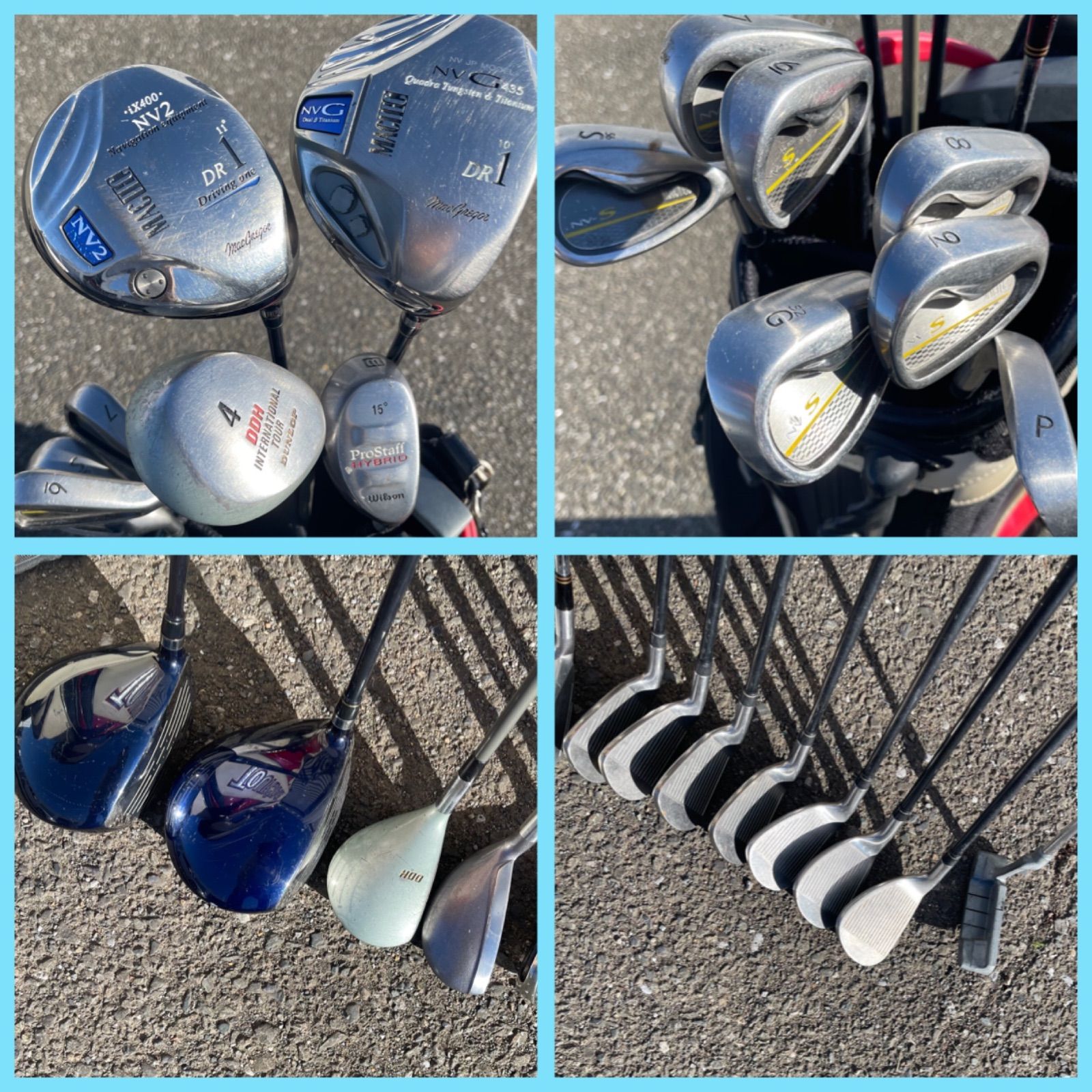 マグレガー　ゴルフクラブ12本　バッグ　セット　まとめ売り　GOLFボール McGregor クラブセット 12本 大特価！/良品】マクレガーゴルフクラブ