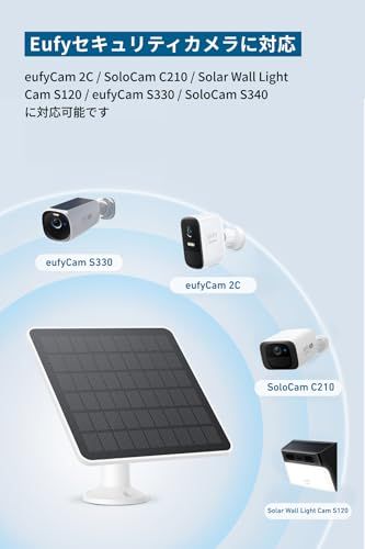 屋外カメラ給電ソーラーパネル