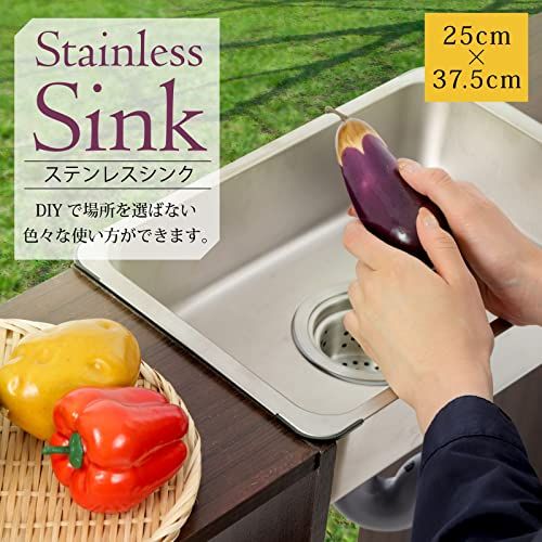  MGC JAPAN TRADE 台所 キッチン シンク ステンレス 製の 簡易 流し台 屋台 BBQ アウトドア用品 m 水回り 配管 住宅設備