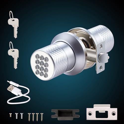 電子キーパッド付き デジタルドアノブ