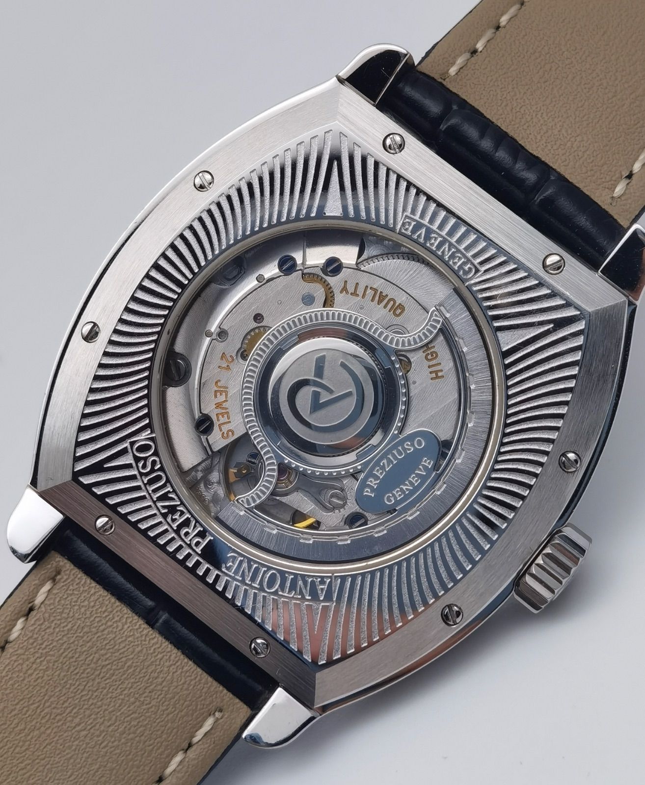 き アントワーヌプレジウソ Antoine Preziuso ムーンライト ラージサイズ ムーンフェイズ 黒文字盤 SS 自動巻き メンズ 腕時計