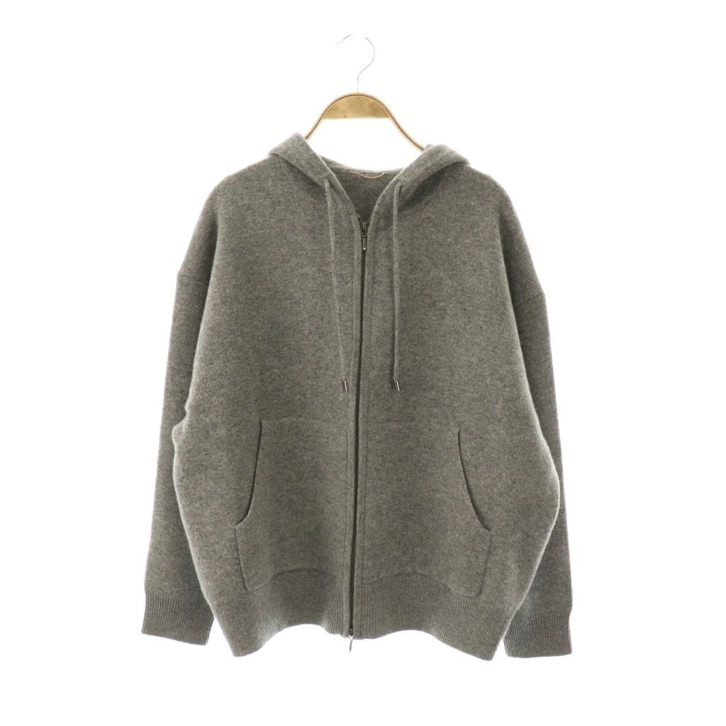 アパルトモン ドゥーズィエムクラス L Appartement CLASSE 24 AW GRAY KNIT パーカー ニット ジップアップ グレー HK OS