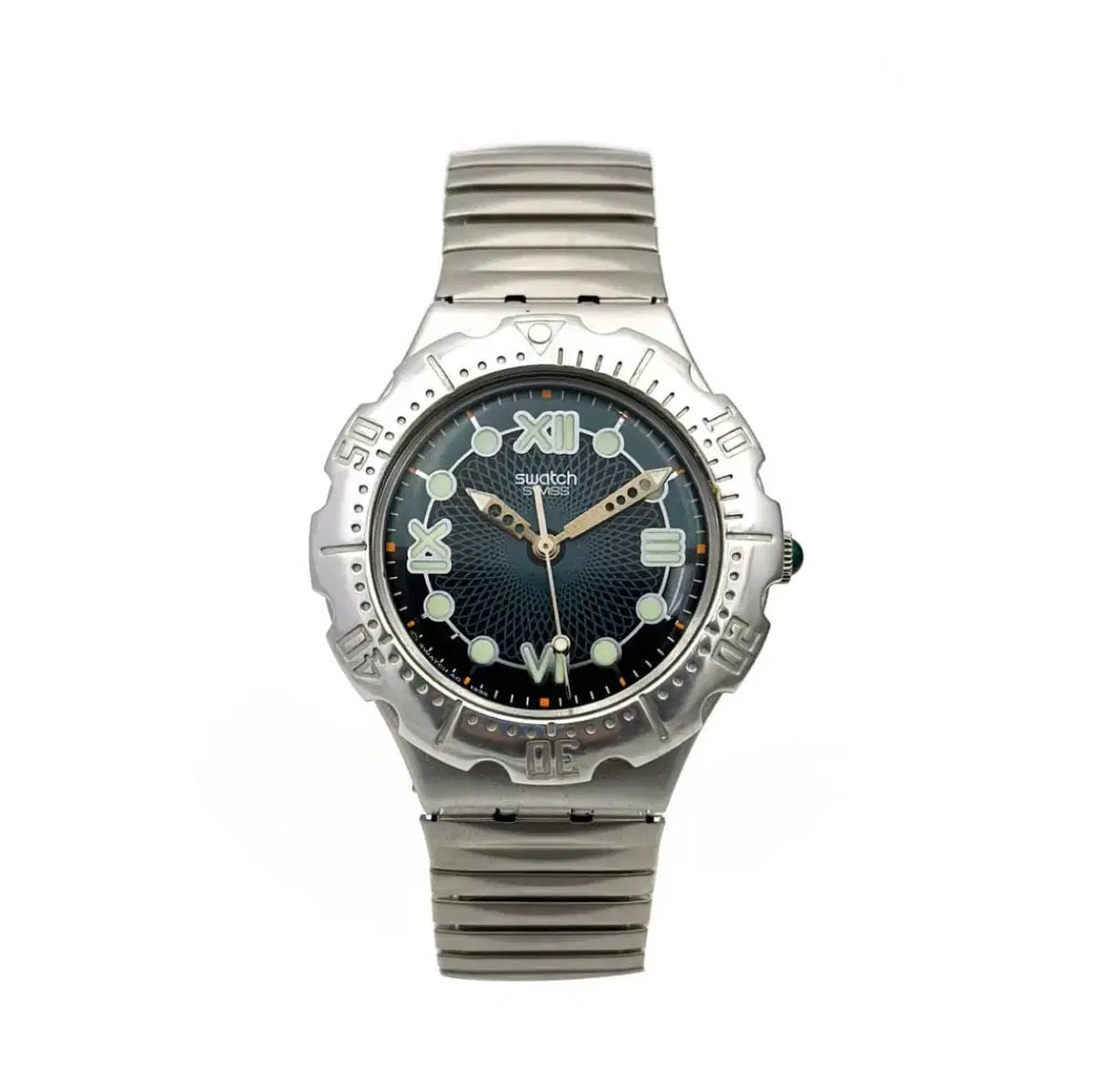 96年版 ヴィンテージ スウォッチ エクスパンション ストラップ シルバー spaceship