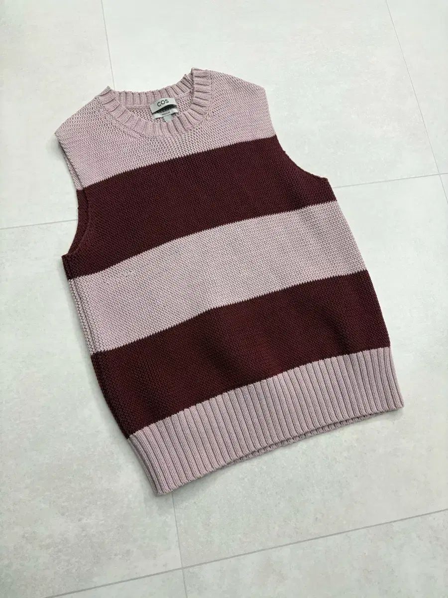 L COS コス ストライプ ニット ベスト