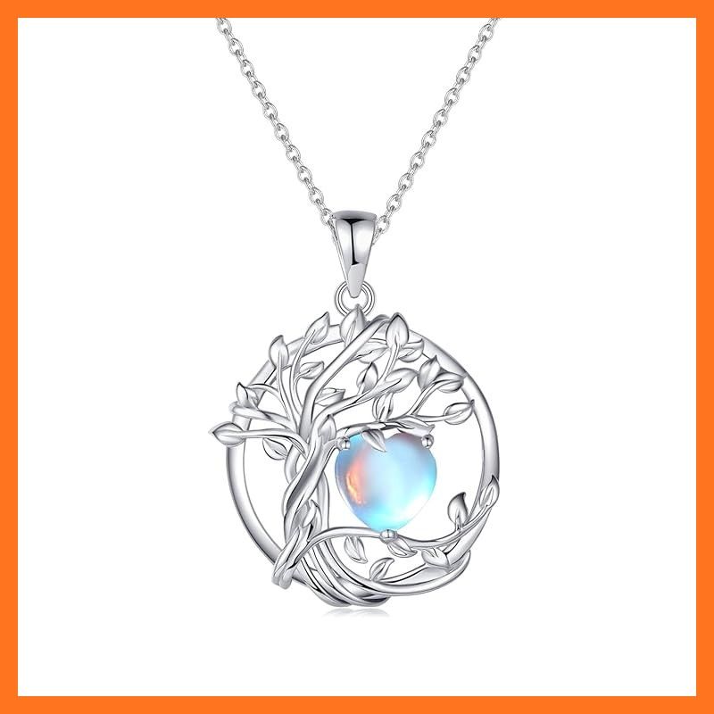 新品】 [AGVANA] ネックレス レディース ムーンストーン 6月 誕生石