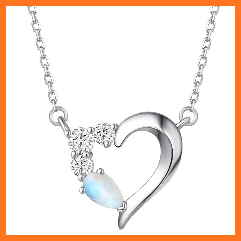 新品】 [AGVANA] レディース ネックレス 12ヵ月 誕生石 ハート