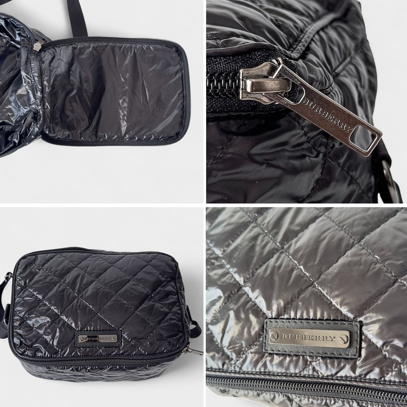 希少・美品】BURBERRY バーバリー バニティバッグ ブラック 