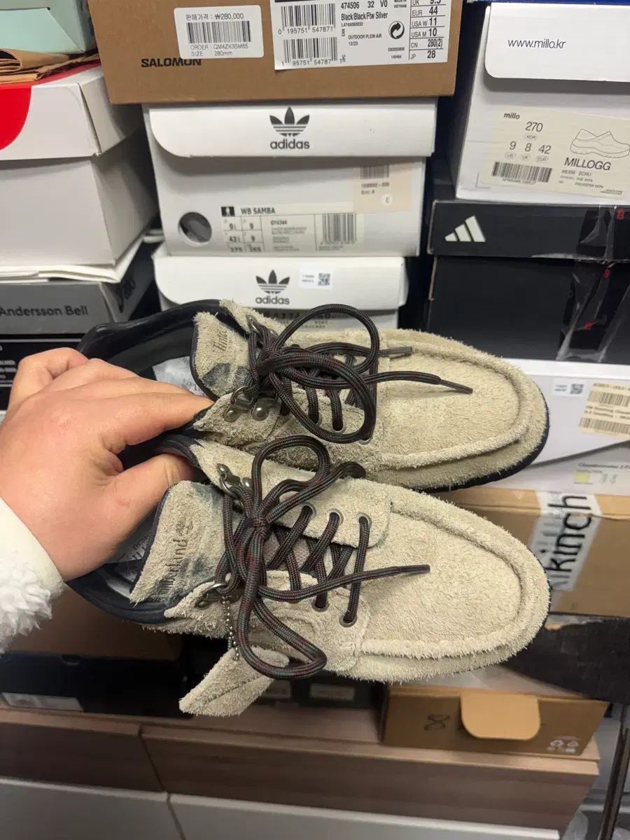 265 Timberland thisisneverthat ヘリテイジ GORE TEX® 목 토 ミッド ブーツ デザート