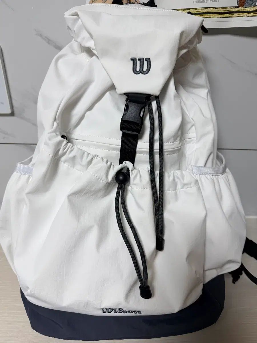 ウィルソン ドローストリング 新モデル バックパック 白 カラー