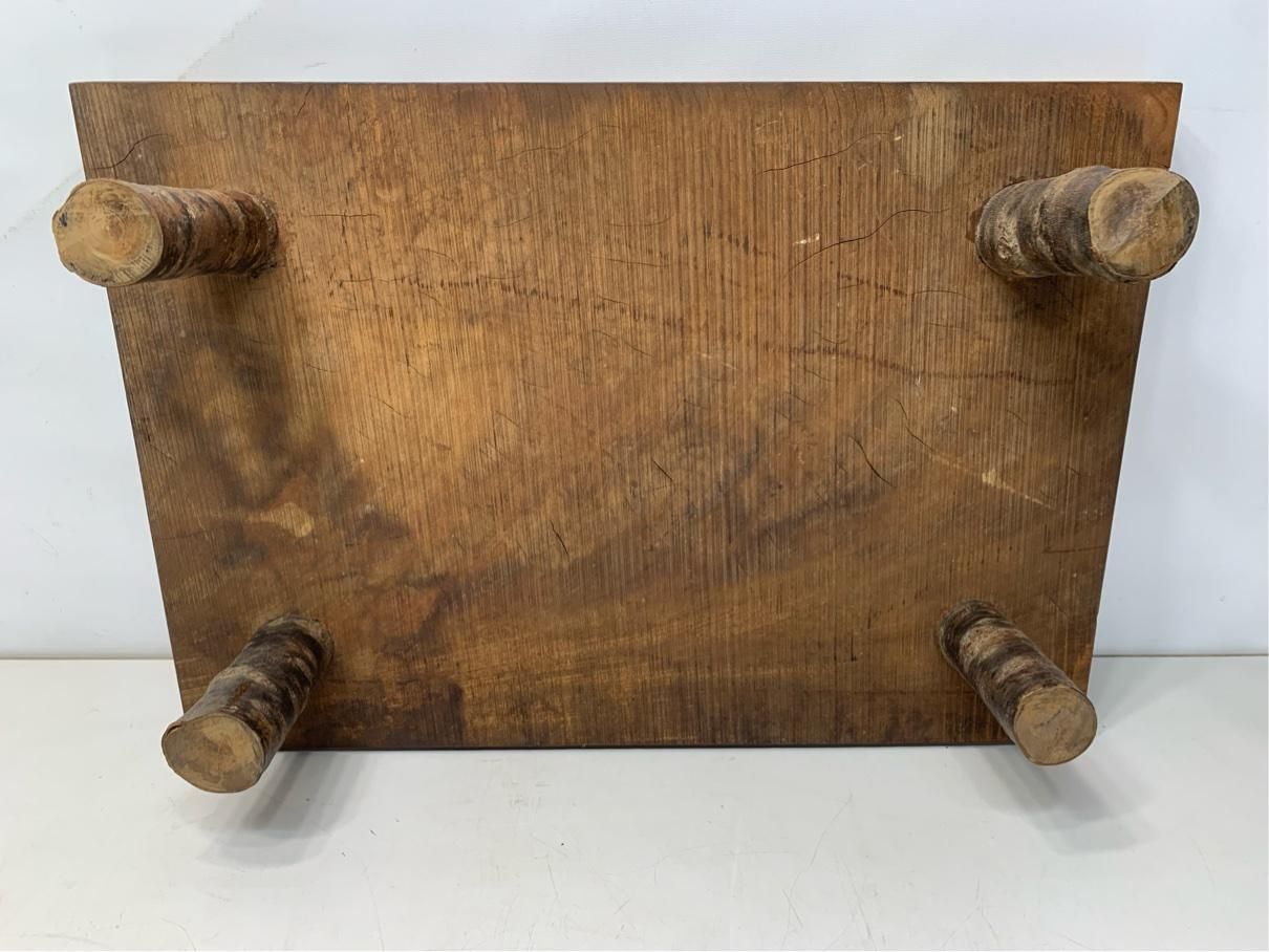 貴重 アンティーク花台 天然木 ヴィンテージ雑貨 観葉植物 レトロ