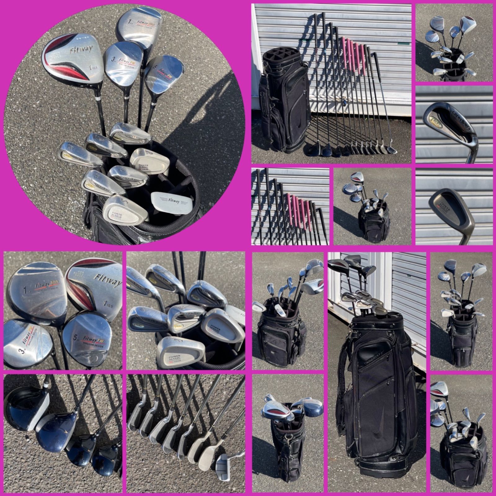 お年玉 57 0401 009 FITWAY他 メンズのフルクラブセット み 12本セット Rフレックス おまけ付き