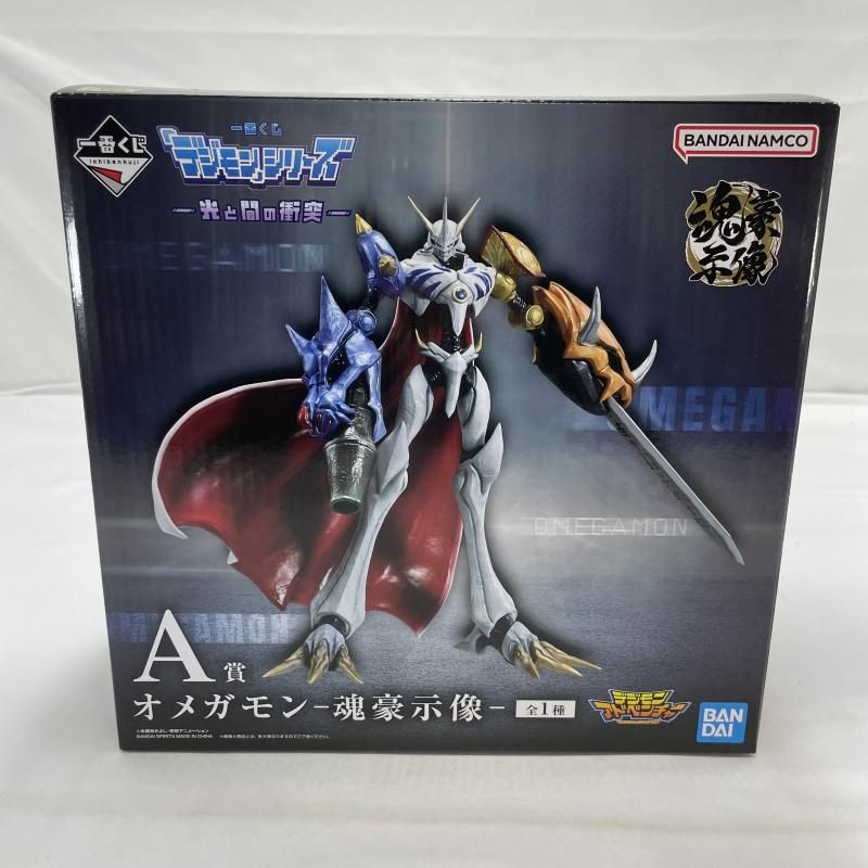 中古】開封)BANDAI 一番くじ A賞 オメガモン -魂豪示像- フィギュア