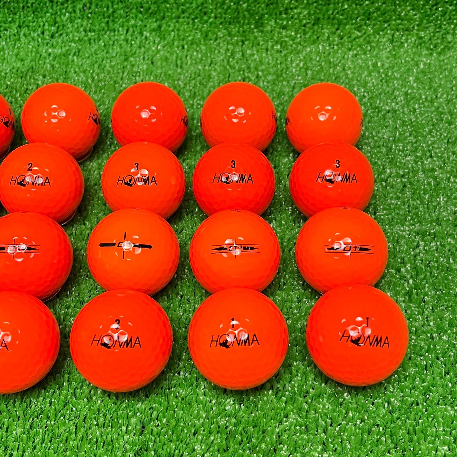 ロストボール 本間ゴルフ ホンマ D1 20球 年式混合 オレンジ Sランク