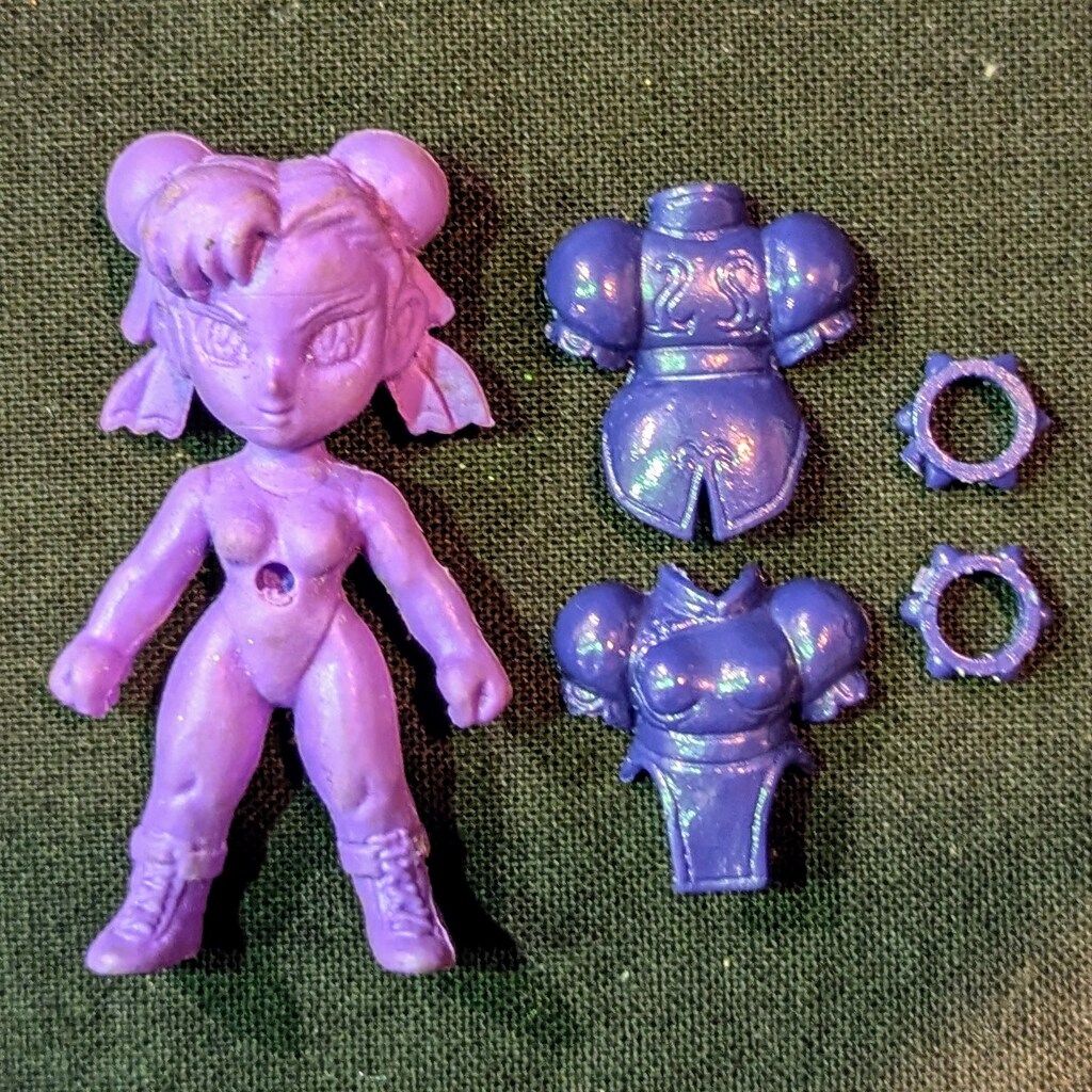 バンダイ ディフォルメアクションクロス クロスタイプ 春麗 紫