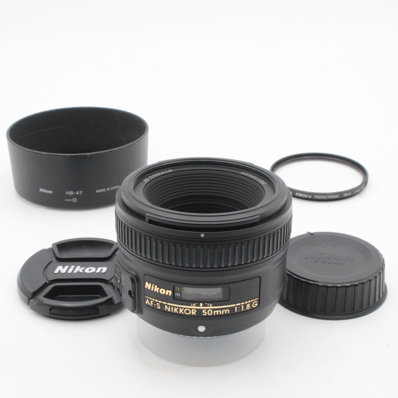 Nikon AF-S NIKKOR 50mm f1.8純正保護フィルター付き Nikon AF-S NIKKOR 50mm f1.8純正保護フィルター付き