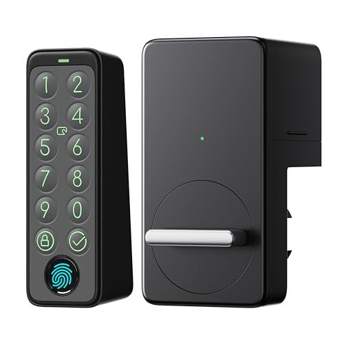 SwitchBot スマートロック 指紋認証パッド セット Alexa スマートホーム スイッチボット オートロック 暗証番号 玄関 Google Home Siri LINE Clovaに対応 遠隔対応 工事不要 取付カンタン 防犯対策