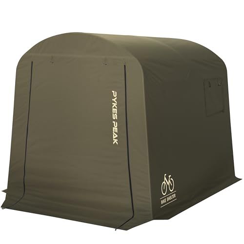 迅速に発送 バイクシェルター PYKES PEAK パイクスピーク サイクルハウス 3カラー 1台用～3台用 自転車置き場 バイクガレージ 耐水圧2000 mm UPF 50 工具不要 奥行220? 幅175? 高さ170? サイズ 2 3台収