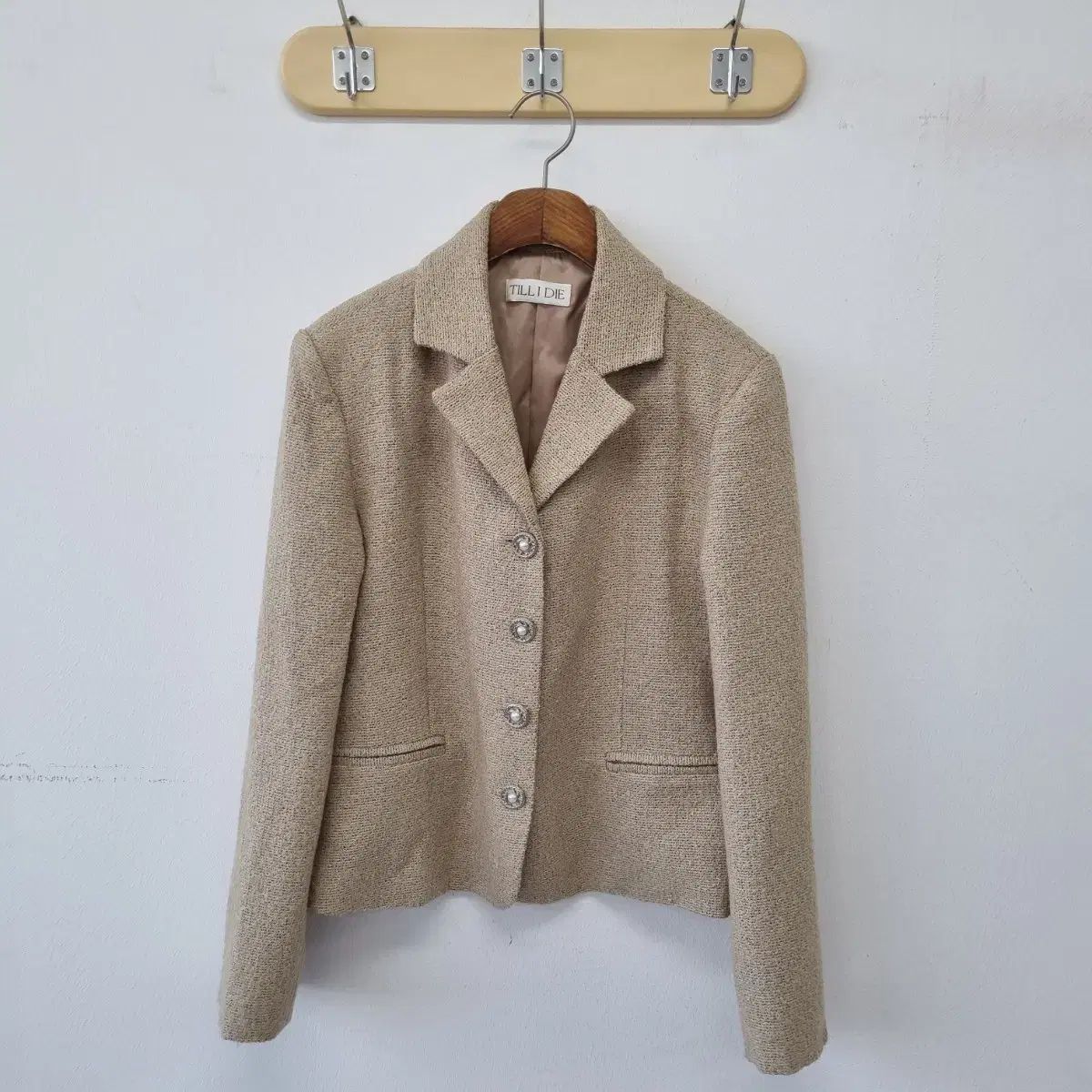 TILL I DIE グレー ツイード ジャケット