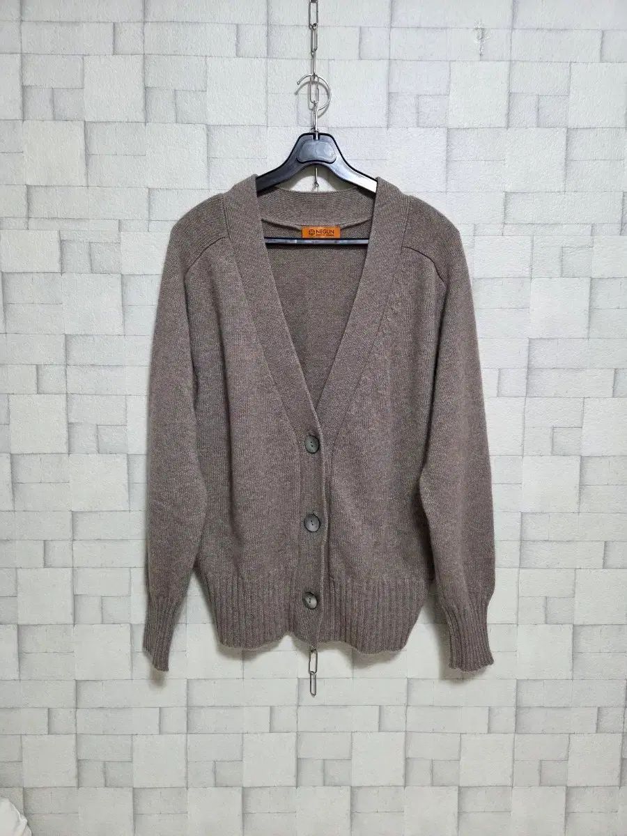 モンゴルNEGUN カシミア スポーツブラ ブラウン カーディガン 95