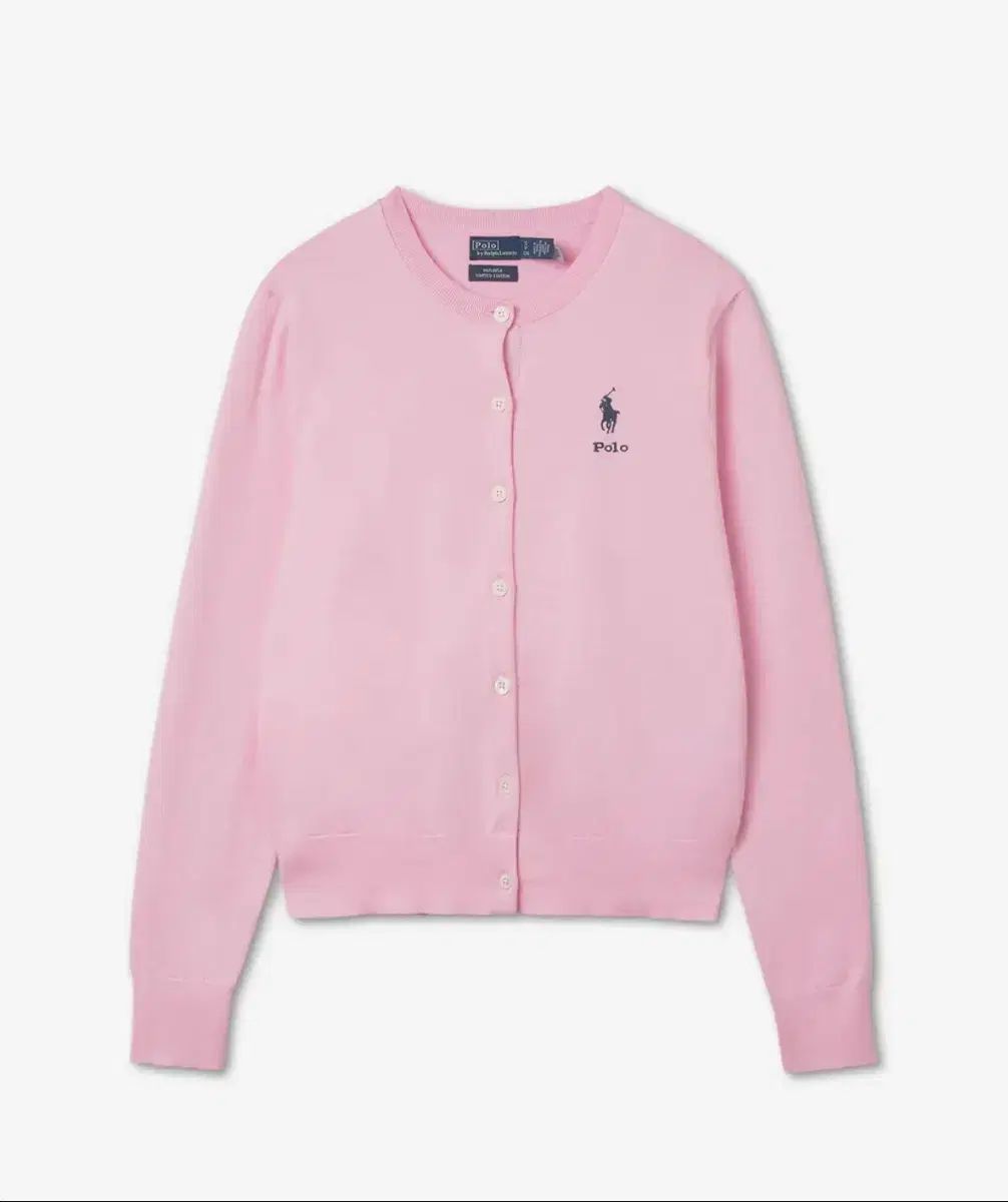 ポロラルフローレン ウィメンズ コットンブレンド カーディガン ピンク L