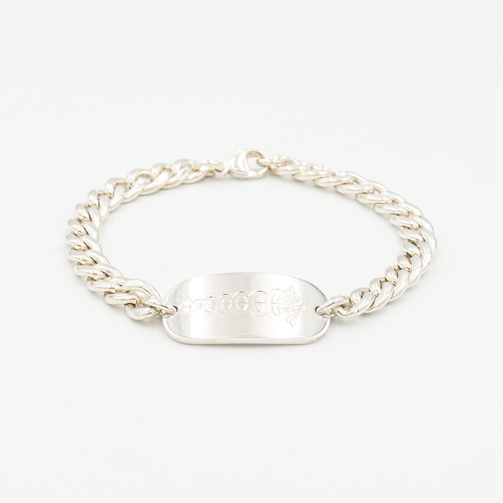 ティファニー カドゥケス メディカル ID ブレスレット 21 2 cm シルバー 925