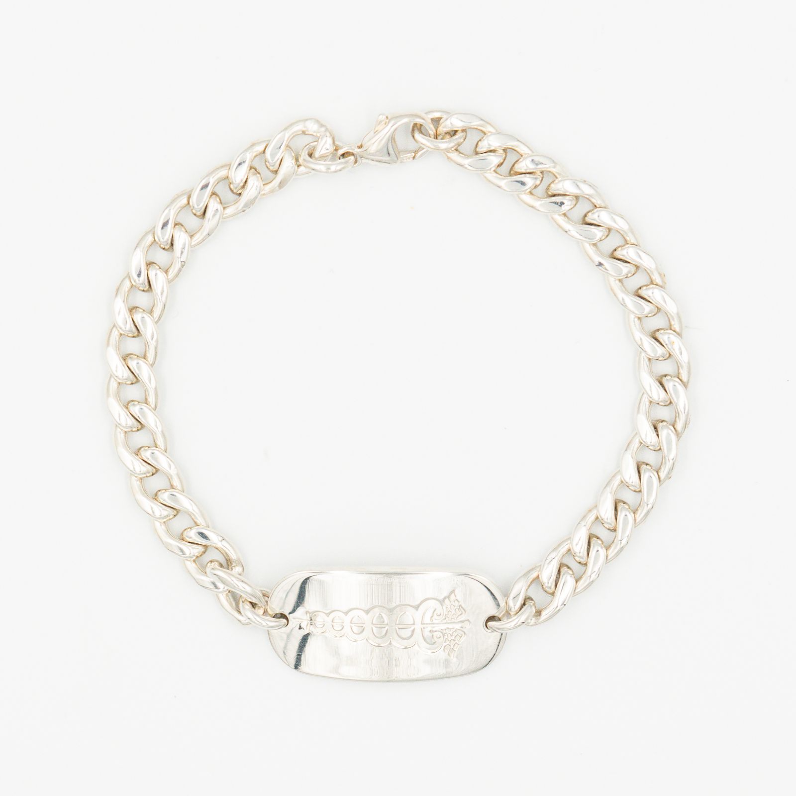 ティファニー カドゥケス メディカル ID ブレスレット 21 2 cm シルバー 925