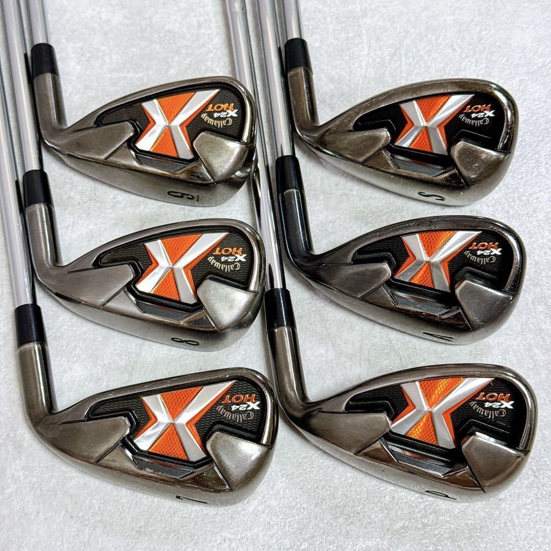 Callaway X-24 HOT キャロウェイ X24HOT アイアンセット 6本 スチール